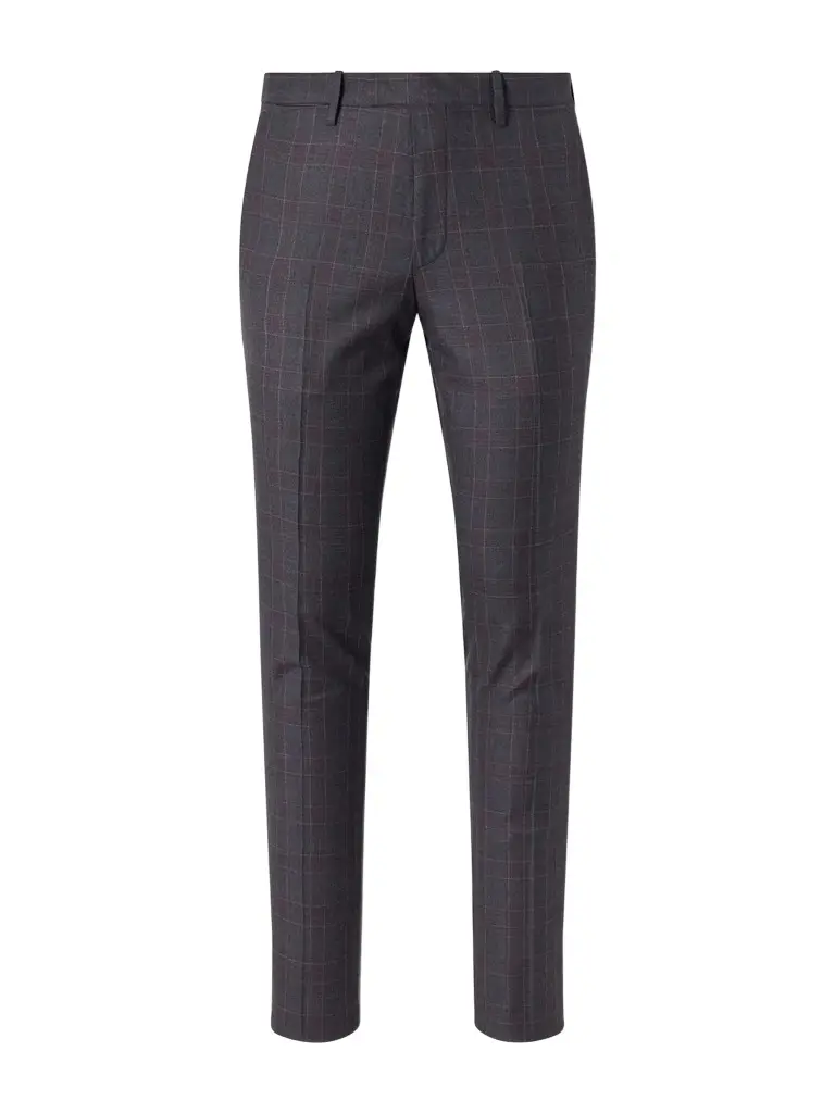 MR P. Straight-Leg Checked Wool-Twill Trousers - Men