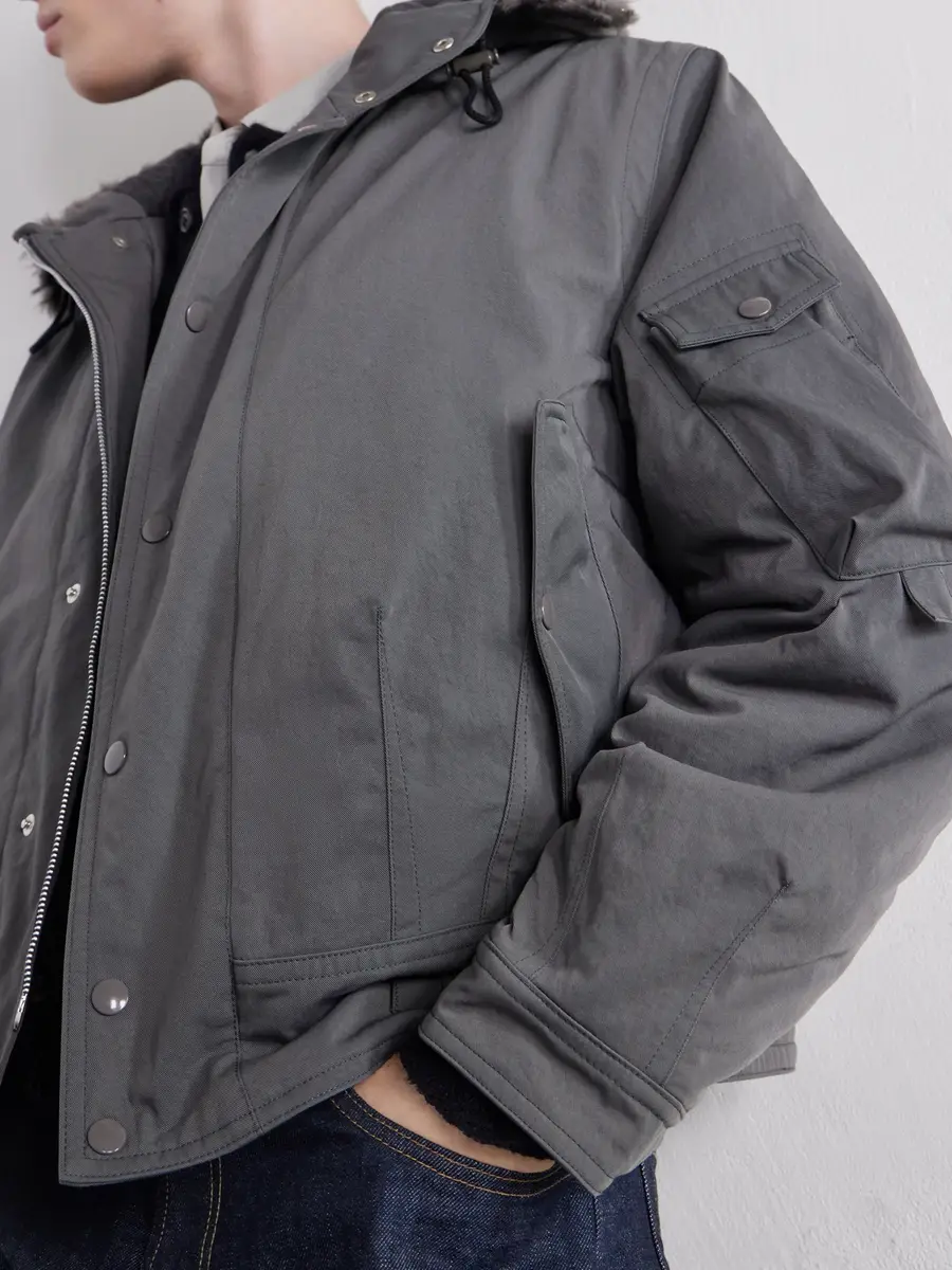 Our Legacy Orbit Hooded Twill Bomber Jacket - Men | Thumbnail 5 Our Legacy Orbit Hooded Twill Bomber Jacket - Men | Thumbnail 5