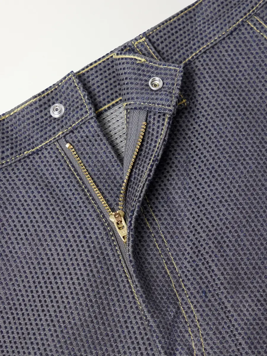 KAPITAL Straight-Leg Cotton-Jacquard Trousers - Men | Thumbnail 6 KAPITAL Straight-Leg Cotton-Jacquard Trousers - Men | Thumbnail 6