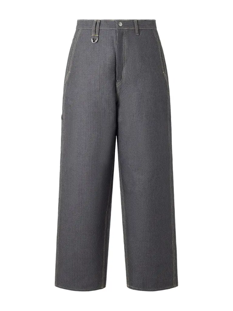 KAPITAL Straight-Leg Cotton-Jacquard Trousers - Men