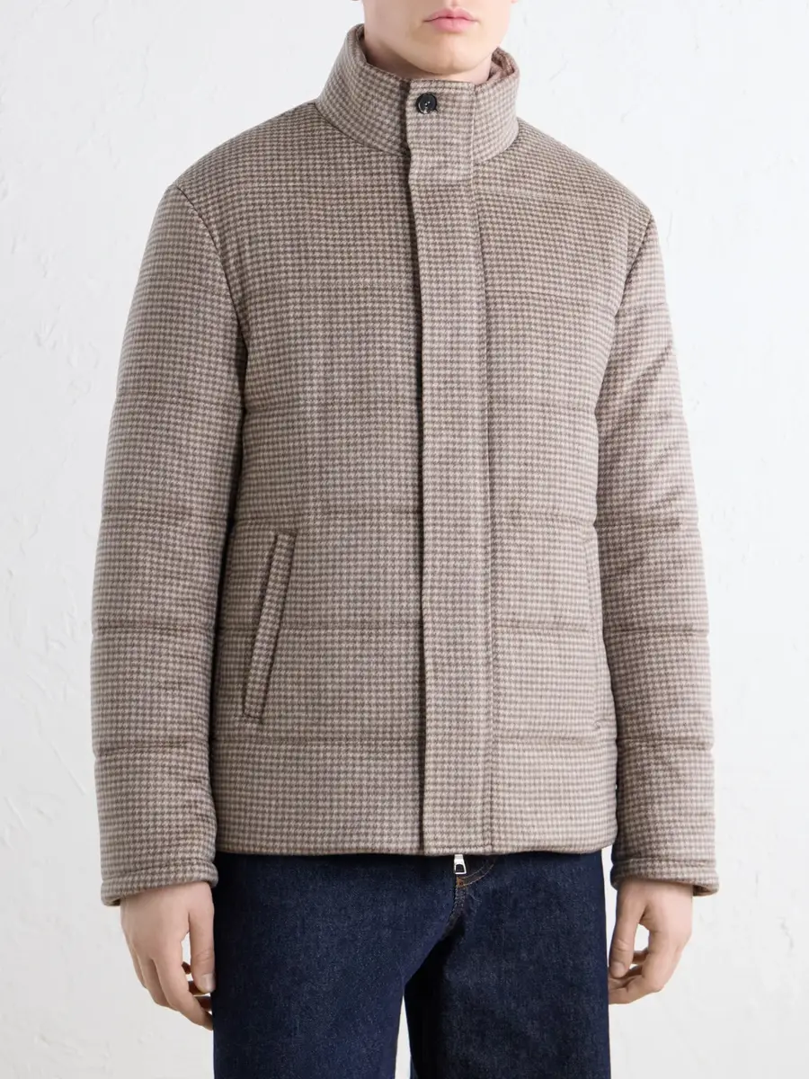 N.Peal Quilted Houndstooth Cashmere Jacket - Men | Thumbnail 3