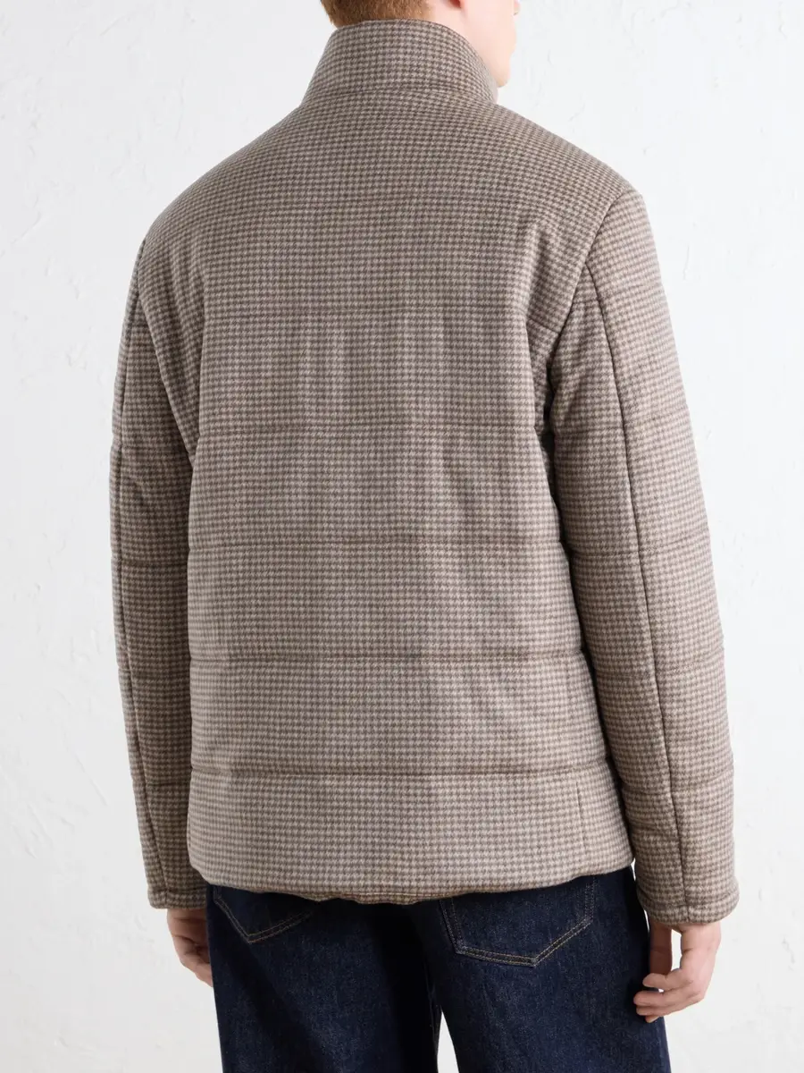 N.Peal Quilted Houndstooth Cashmere Jacket - Men | Thumbnail 4