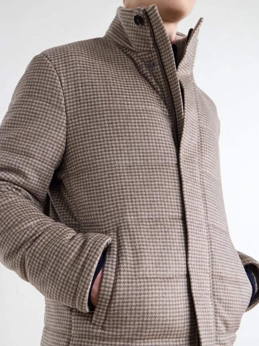 N.Peal Quilted Houndstooth Cashmere Jacket - Men | Thumbnail 5