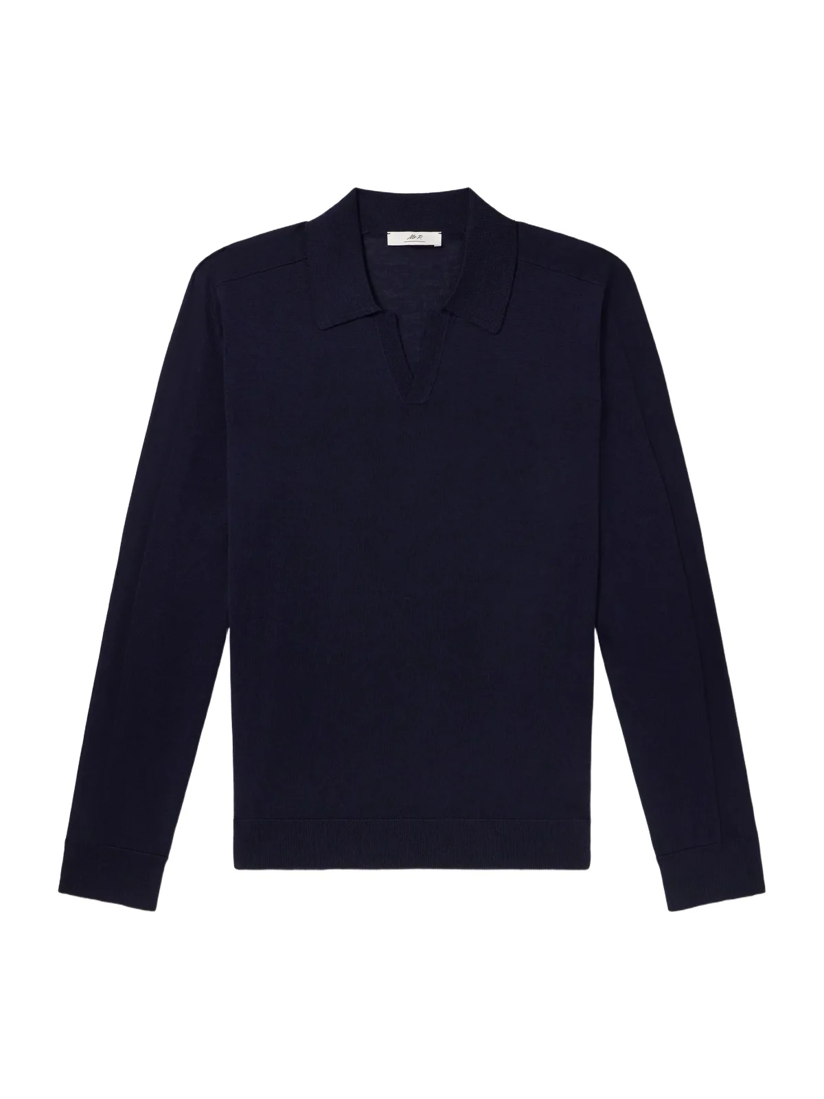 MR P. Rib-Trimmed Merino Wool and Silk-Blend Polo Shirt - Men