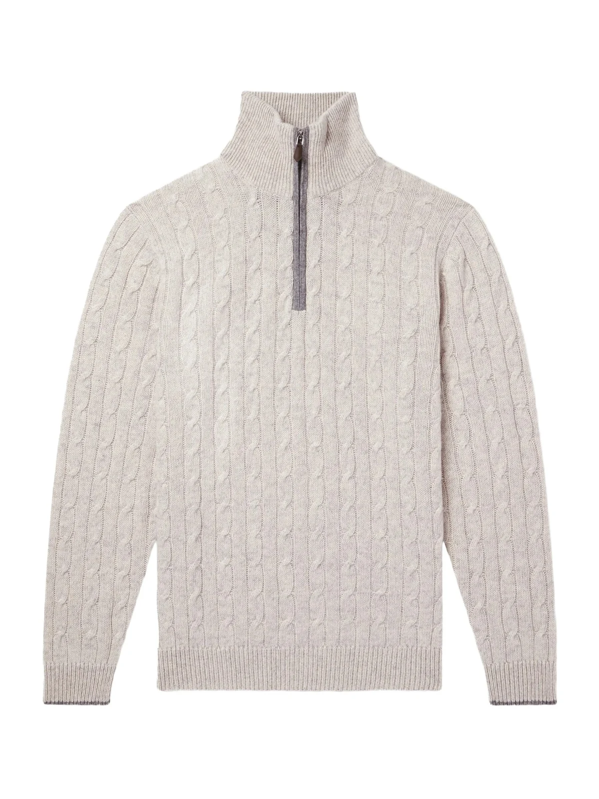 Albemarle Cable Cashmere Half-Zip Sweater - Men Albemarle Cable Cashmere Half-Zip Sweater - Men