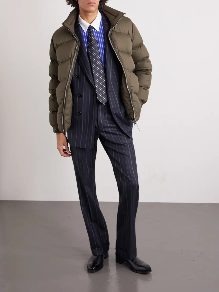 Tom Ford Padded Quilted Shell Bomber Jacket - Men | Thumbnail 2