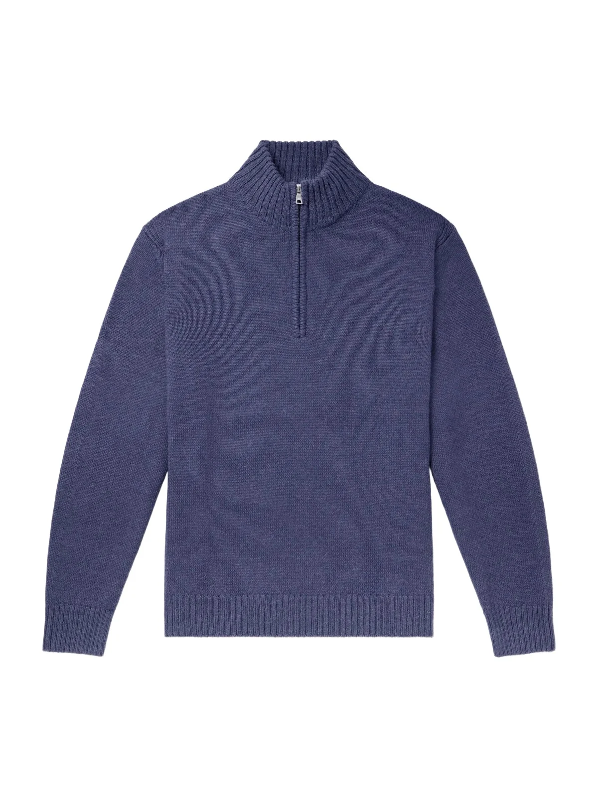 MR P. Rib-Trimmed Alpaca Half-Zip Sweater - Men