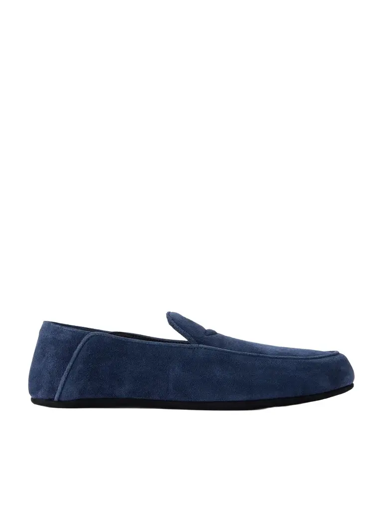George Cleverley Mayfair Collapsible-Heel Suede Loafers - Men