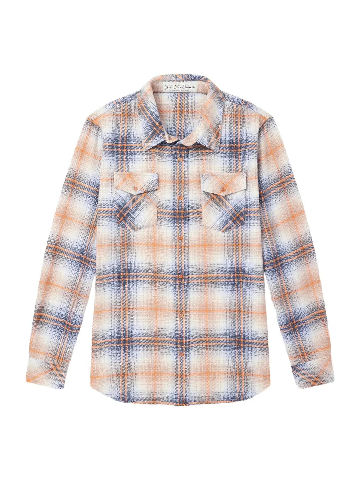 God’s True Cashmere Tartan Cashmere-Flannel Shirt - Men
