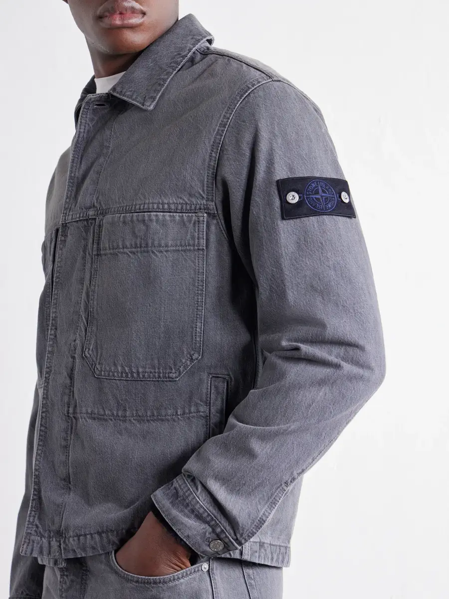 Stone Island STONE ISLAND DENIM Organic Cotton Jacket - Men | Thumbnail 5 Stone Island STONE ISLAND DENIM Organic Cotton Jacket - Men | Thumbnail 5