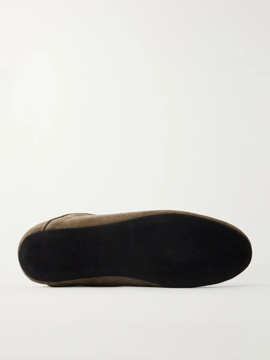 George Cleverley Mayfair Collapsible-Heel Suede Loafers - Men | Thumbnail 3 George Cleverley Mayfair Collapsible-Heel Suede Loafers - Men | Thumbnail 3