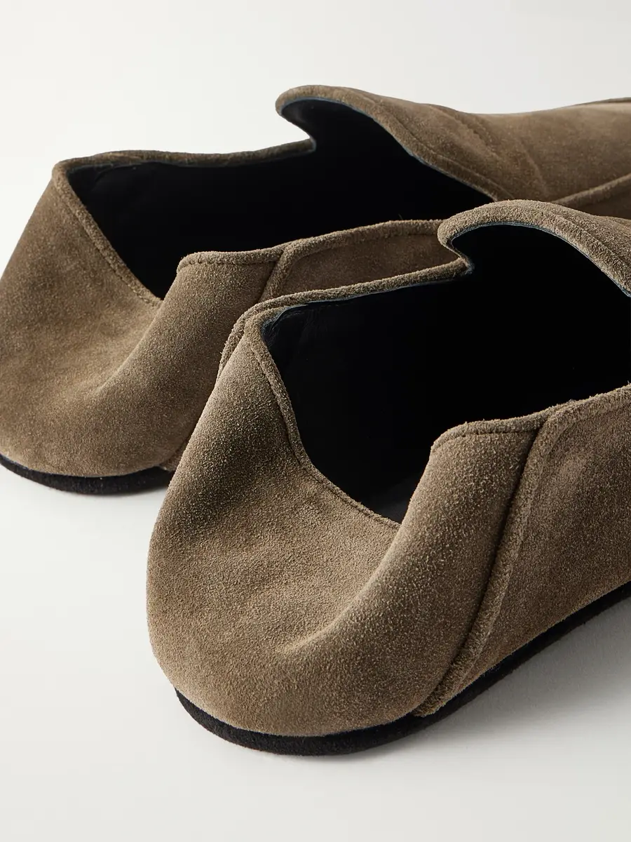 George Cleverley Mayfair Collapsible-Heel Suede Loafers - Men | Thumbnail 5 George Cleverley Mayfair Collapsible-Heel Suede Loafers - Men | Thumbnail 5