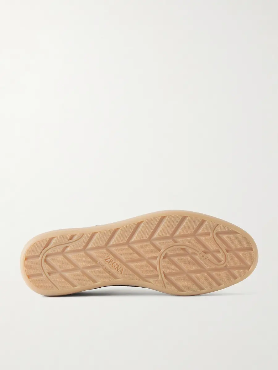 Zegna 232 Leather-Trimmed Suede Sneakers - Men | Thumbnail 3 Zegna 232 Leather-Trimmed Suede Sneakers - Men | Thumbnail 3