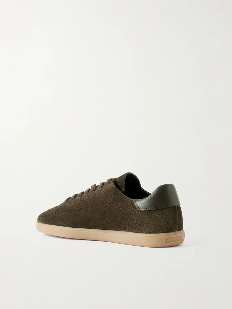 Zegna 232 Leather-Trimmed Suede Sneakers - Men | Thumbnail 4 Zegna 232 Leather-Trimmed Suede Sneakers - Men | Thumbnail 4