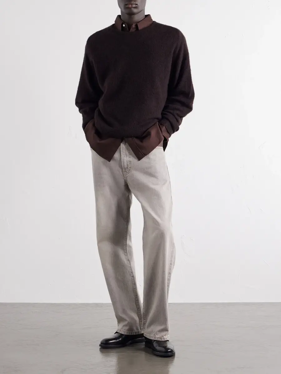 A.PRESSE Brushed Cashmere Sweater - Men | Thumbnail 2 A.PRESSE Brushed Cashmere Sweater - Men | Thumbnail 2