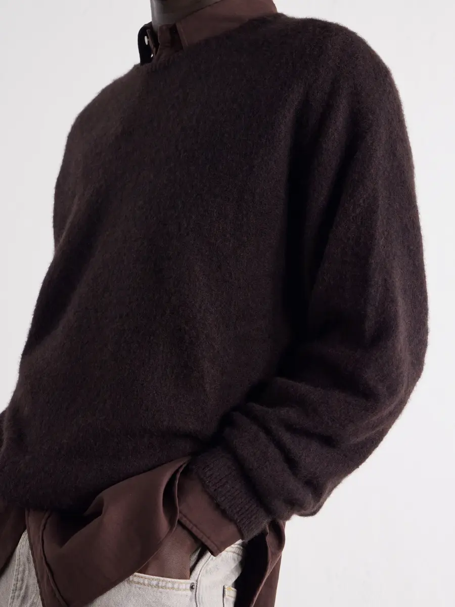 A.PRESSE Brushed Cashmere Sweater - Men | Thumbnail 5 A.PRESSE Brushed Cashmere Sweater - Men | Thumbnail 5