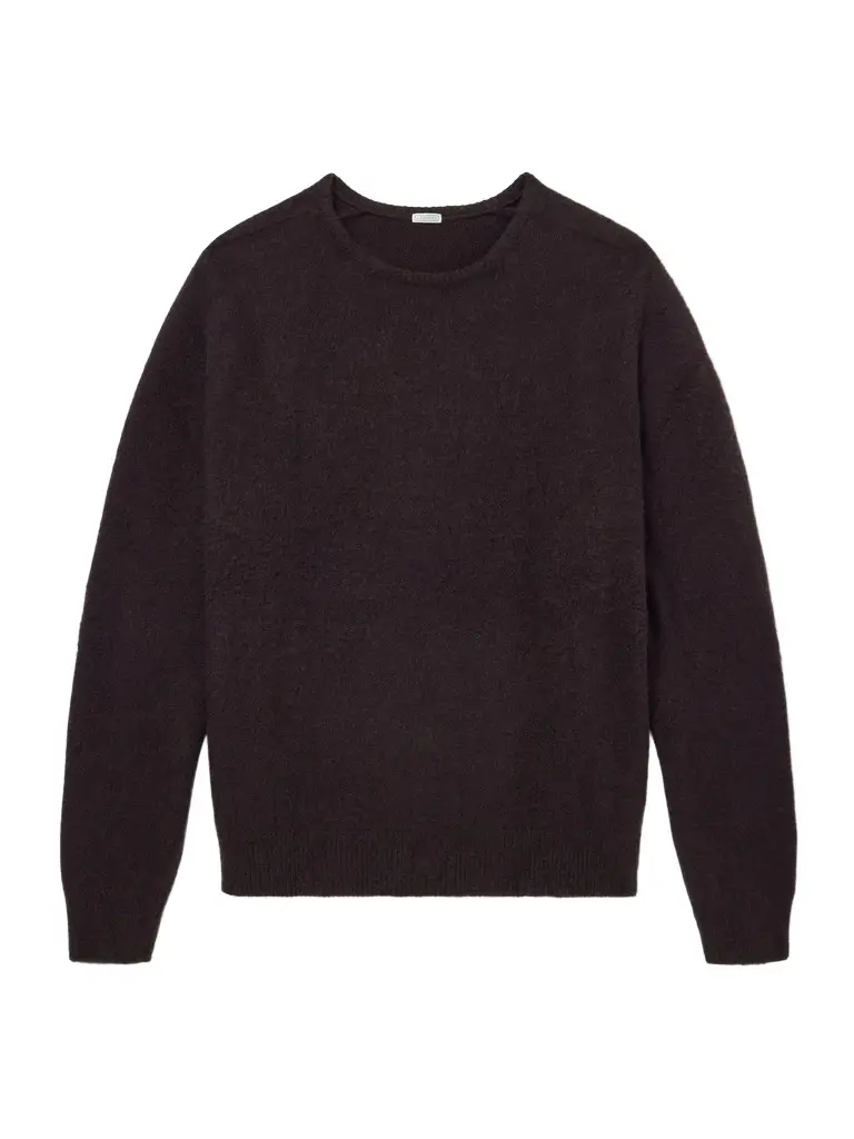 Brushed Cashmere Sweater - Men Brushed Cashmere Sweater - Men