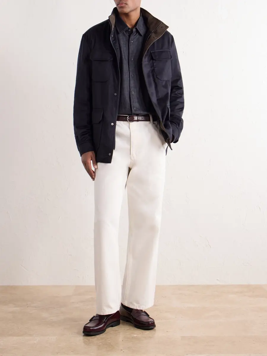 N.Peal Vale Cashmere-Twill Jacket - Men | Thumbnail 2 N.Peal Vale Cashmere-Twill Jacket - Men | Thumbnail 2