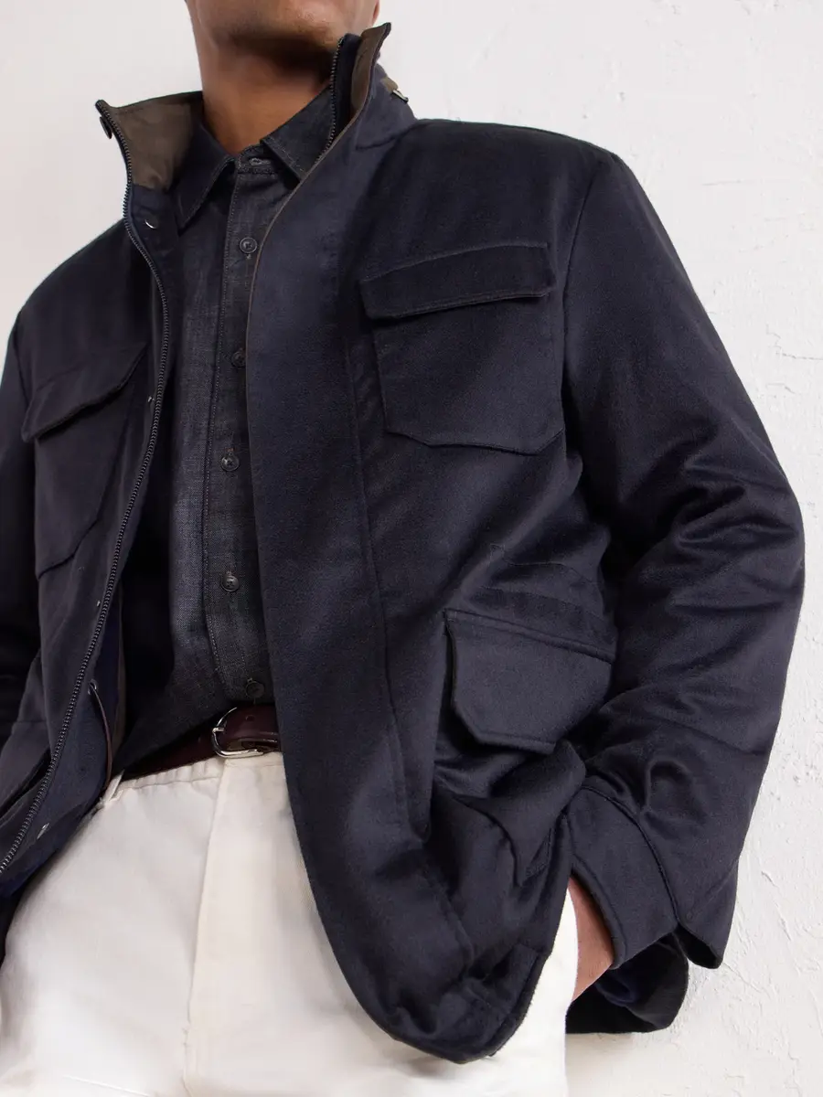 N.Peal Vale Cashmere-Twill Jacket - Men | Thumbnail 5 N.Peal Vale Cashmere-Twill Jacket - Men | Thumbnail 5