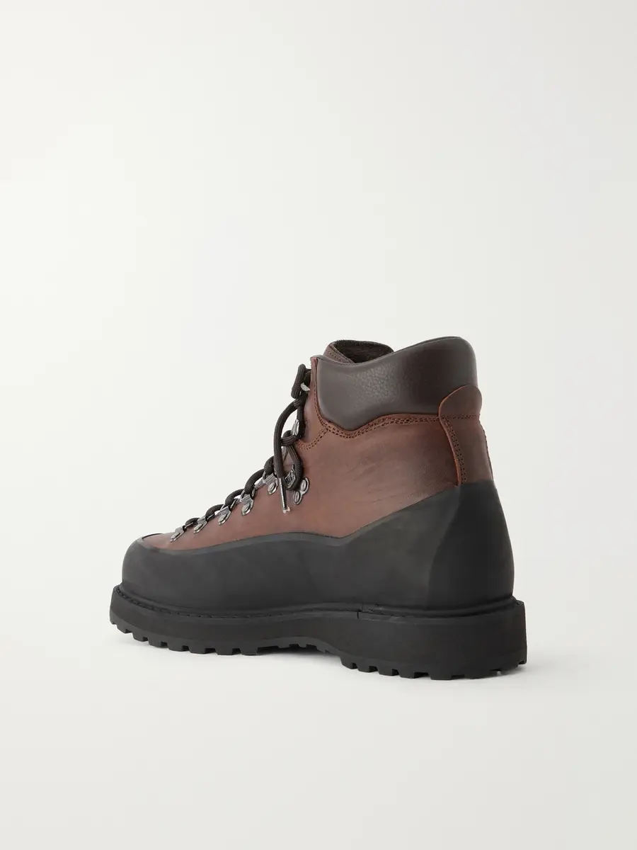 Diemme Roccia Vet Rubber-Trimmed Waxed Leather Hiking Boots - Men | Thumbnail 4