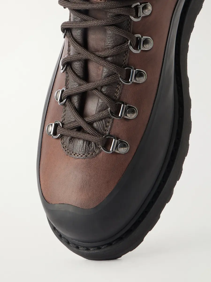 Diemme Roccia Vet Rubber-Trimmed Waxed Leather Hiking Boots - Men | Thumbnail 5