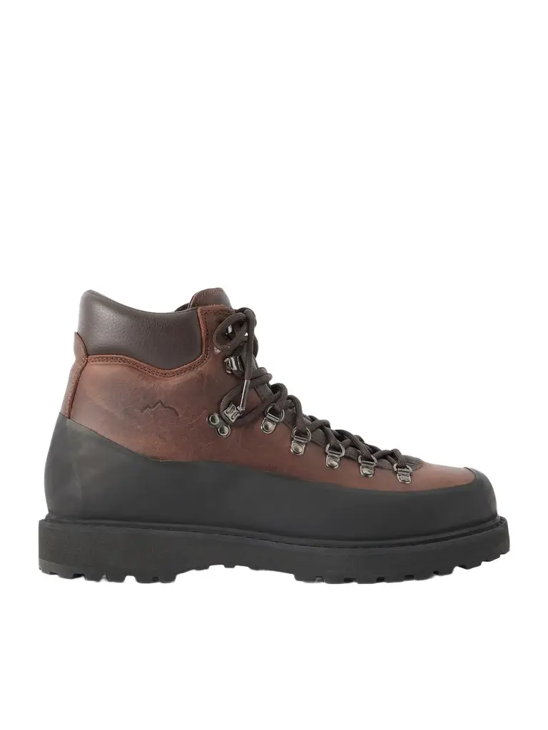 Roccia Vet Rubber-Trimmed Waxed Leather Hiking Boots - Men Roccia Vet Rubber-Trimmed Waxed Leather Hiking Boots - Men