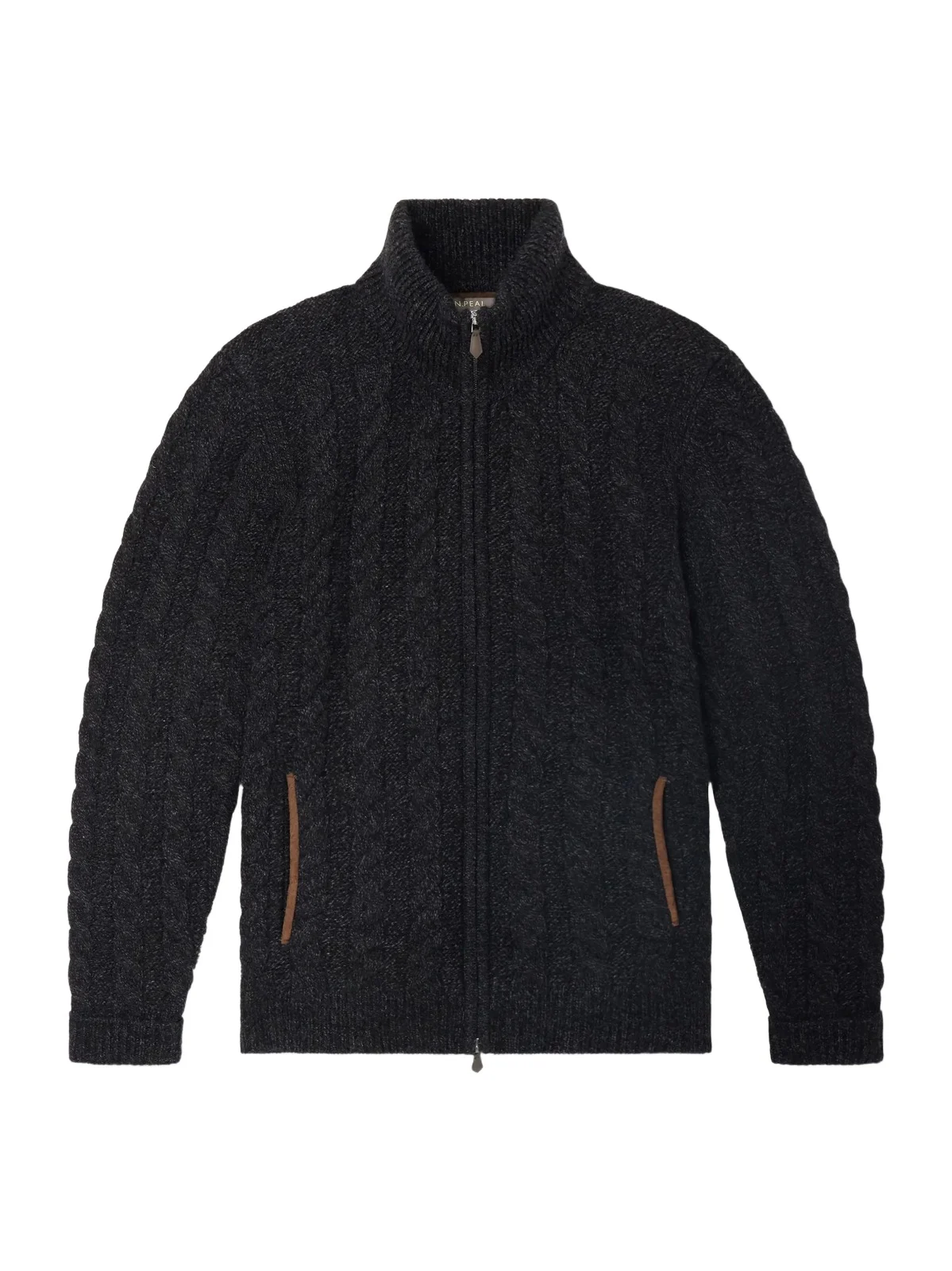 Richmond Cable-Knit Cashmere Cardigan - Men Richmond Cable-Knit Cashmere Cardigan - Men