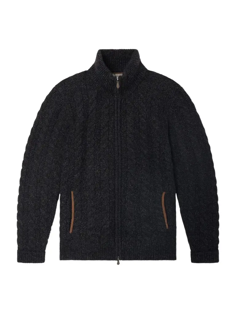 Richmond Cable-Knit Cashmere Cardigan - Men