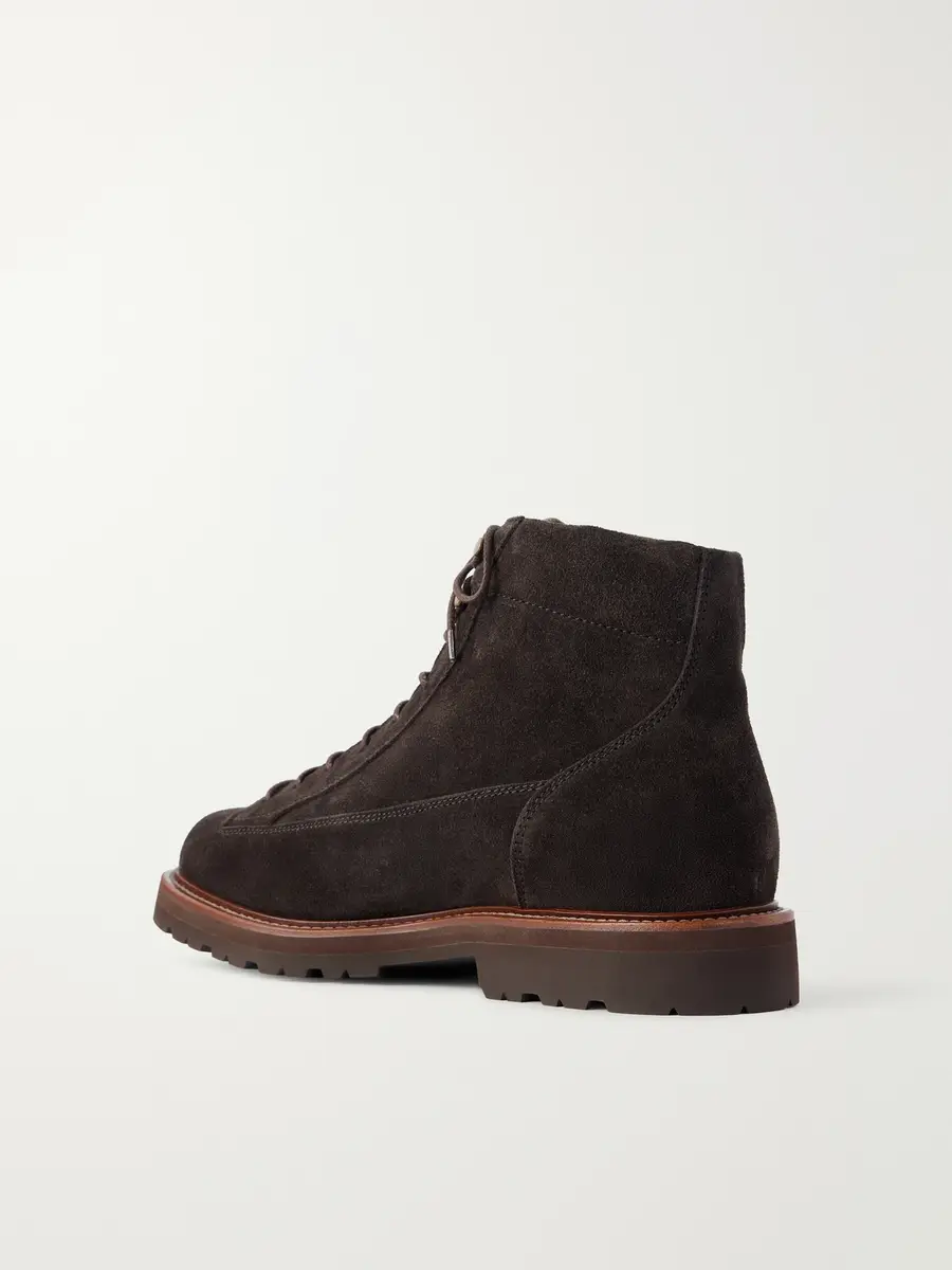 Brunello Cucinelli Polacco Suede Hiking Boots - Men | Thumbnail 4 Brunello Cucinelli Polacco Suede Hiking Boots - Men | Thumbnail 4