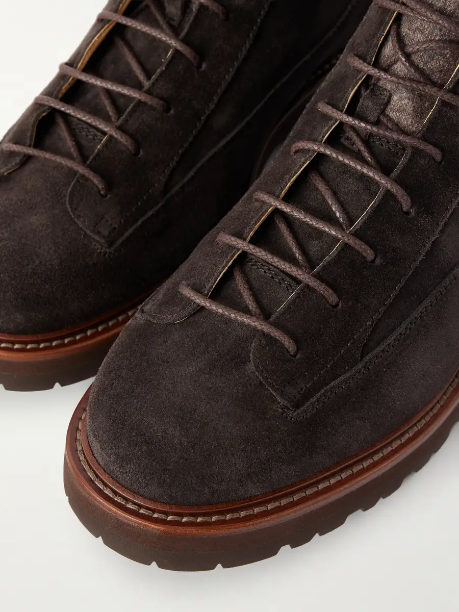 Brunello Cucinelli Polacco Suede Hiking Boots - Men | Thumbnail 5 Brunello Cucinelli Polacco Suede Hiking Boots - Men | Thumbnail 5