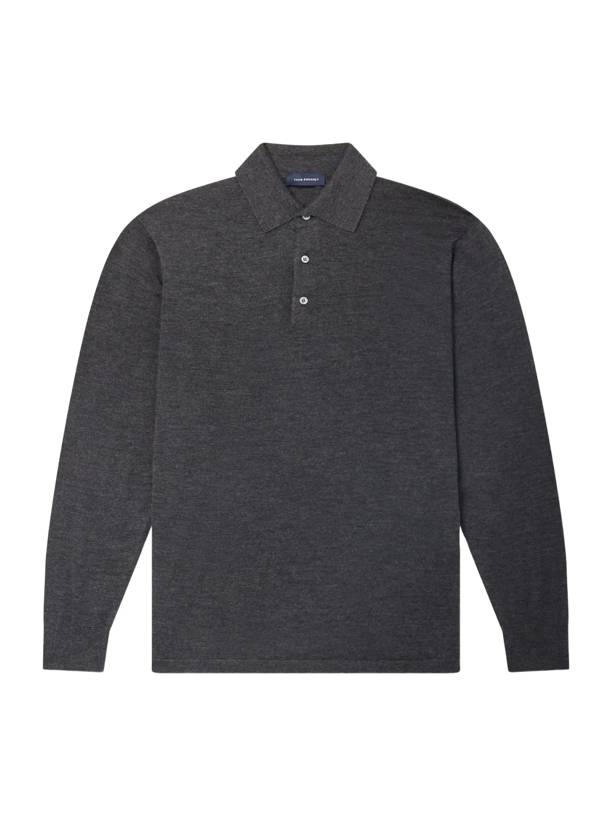 Thom Sweeney Cashmere and Silk-Blend Polo Sweater - Men