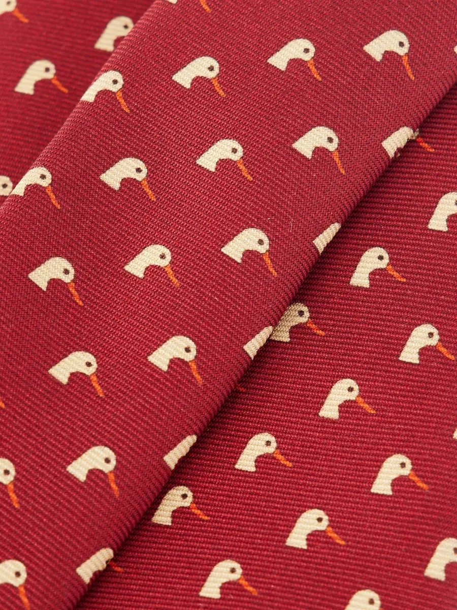 Purdey 8cm Dapper Duck Printed Silk Tie - Men | Thumbnail 4 Purdey 8cm Dapper Duck Printed Silk Tie - Men | Thumbnail 4