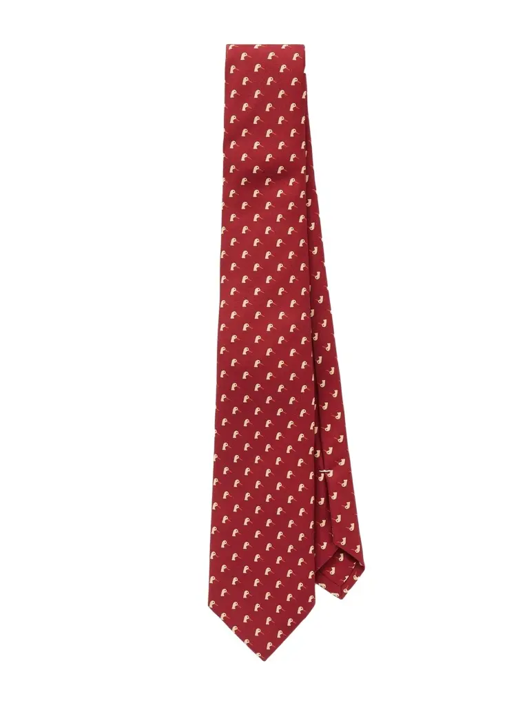 Purdey 8cm Dapper Duck Printed Silk Tie - Men