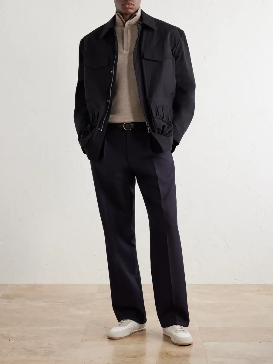 N.Peal Regent Cashmere and Silk-Blend Half Zip-Up Sweater - Men | Thumbnail 2 N.Peal Regent Cashmere and Silk-Blend Half Zip-Up Sweater - Men | Thumbnail 2