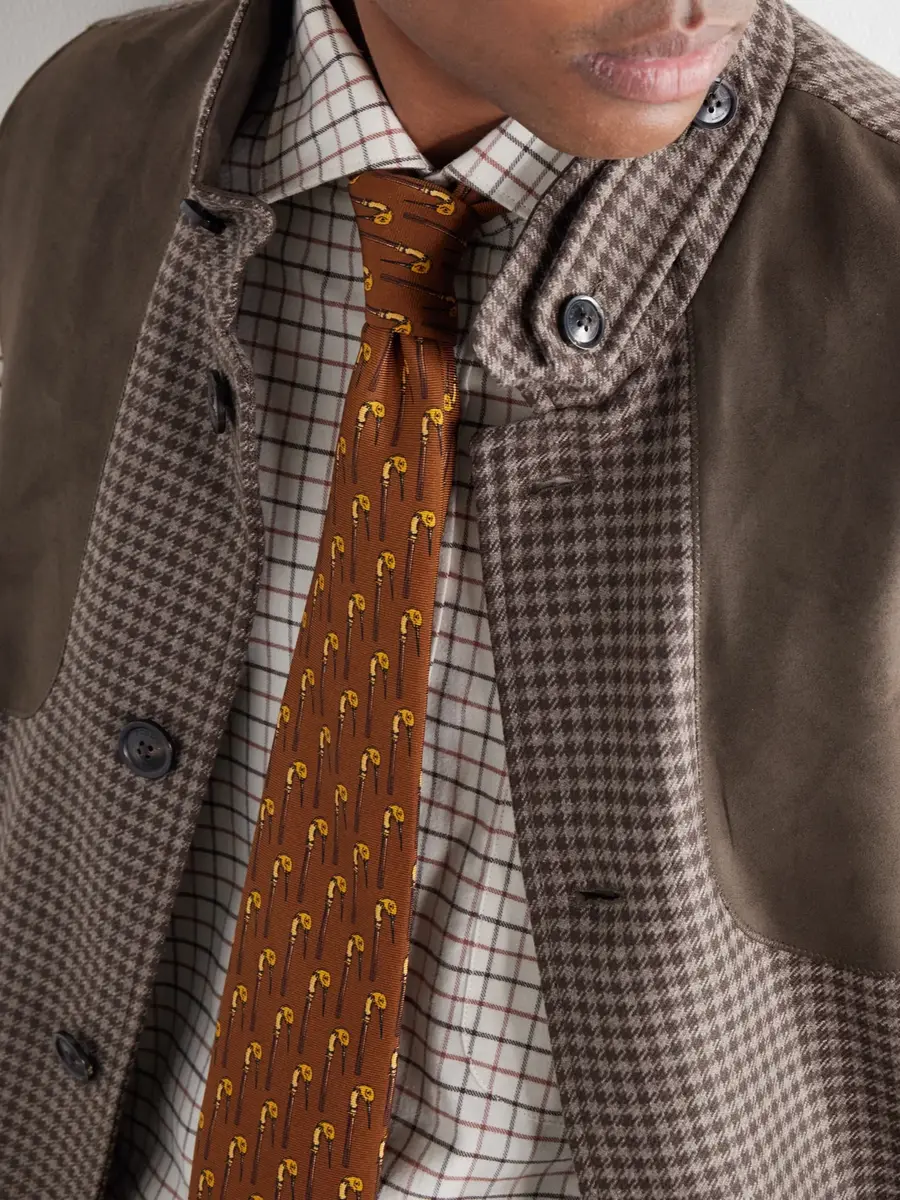 Purdey 8cm Printed Silk Tie - Men | Thumbnail 3 Purdey 8cm Printed Silk Tie - Men | Thumbnail 3