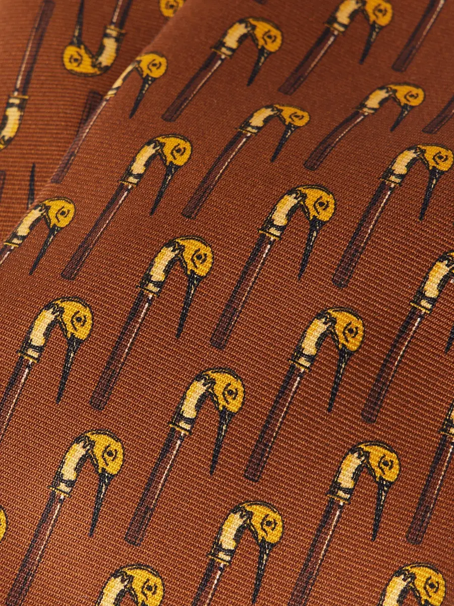 Purdey 8cm Printed Silk Tie - Men | Thumbnail 4 Purdey 8cm Printed Silk Tie - Men | Thumbnail 4