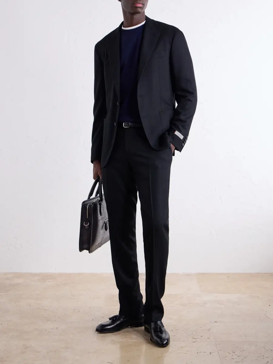 De Petrillo Merino Wool and Cashmere-Blend Sweater - Men | Thumbnail 2 De Petrillo Merino Wool and Cashmere-Blend Sweater - Men | Thumbnail 2