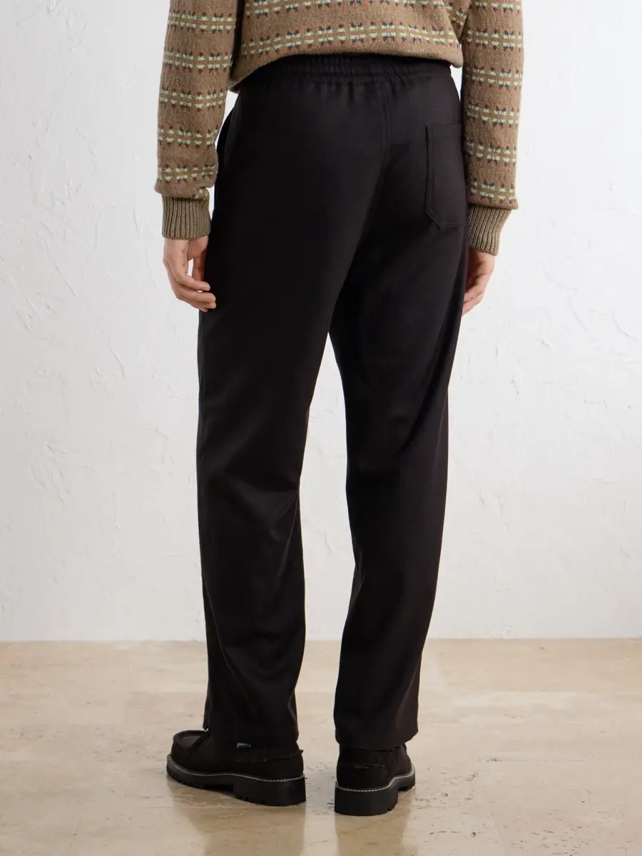 A.P.C. Vincent Straight-Leg Wool-Blend Drawstring Trousers - Men | Thumbnail 4