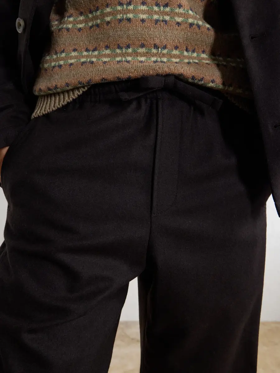 A.P.C. Vincent Straight-Leg Wool-Blend Drawstring Trousers - Men | Thumbnail 5