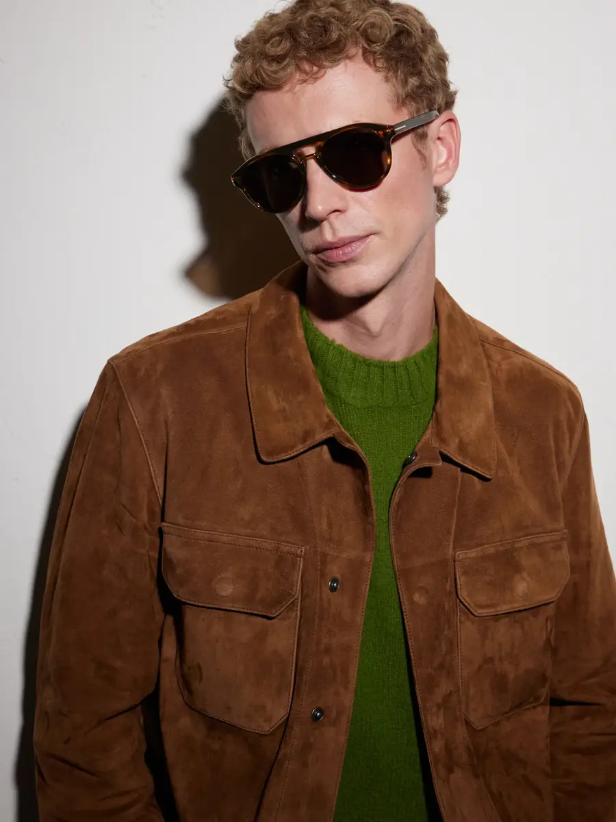 Tom Ford Icon Double-Bridge Aviator-Style Acetate Sunglasses - Men | Thumbnail 5