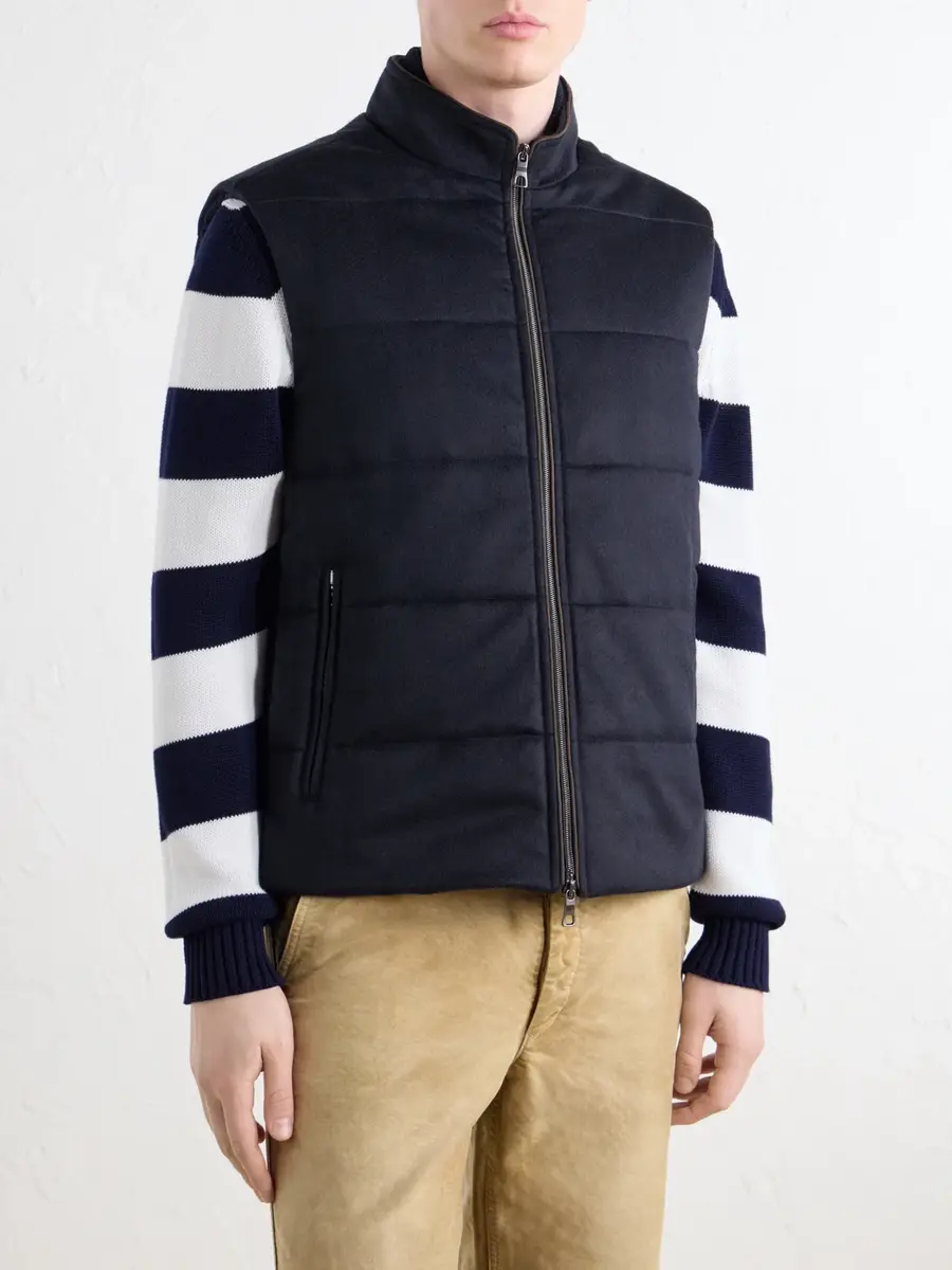 N.Peal Belgravia Quilted Cashmere Gilet - Men | Thumbnail 3 N.Peal Belgravia Quilted Cashmere Gilet - Men | Thumbnail 3