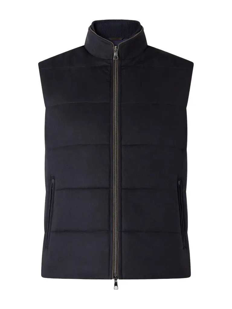 Belgravia Quilted Cashmere Gilet - Men Belgravia Quilted Cashmere Gilet - Men