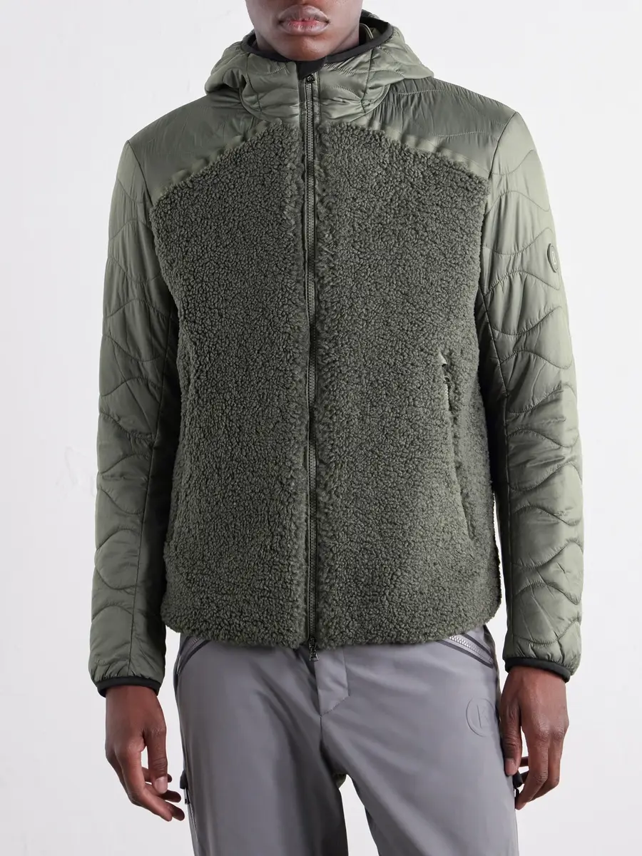 Bogner Jarek Hooded Padded Panelled Rip-Stop and Fleece Ski Jacket - Men | Thumbnail 3