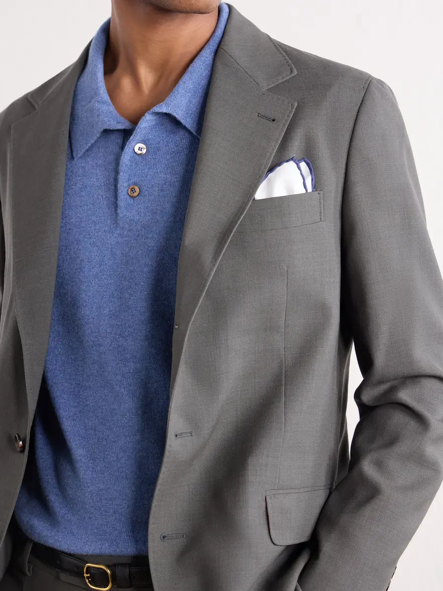 Rubinacci Cashmere Polo Shirt - Men | Thumbnail 5 Rubinacci Cashmere Polo Shirt - Men | Thumbnail 5