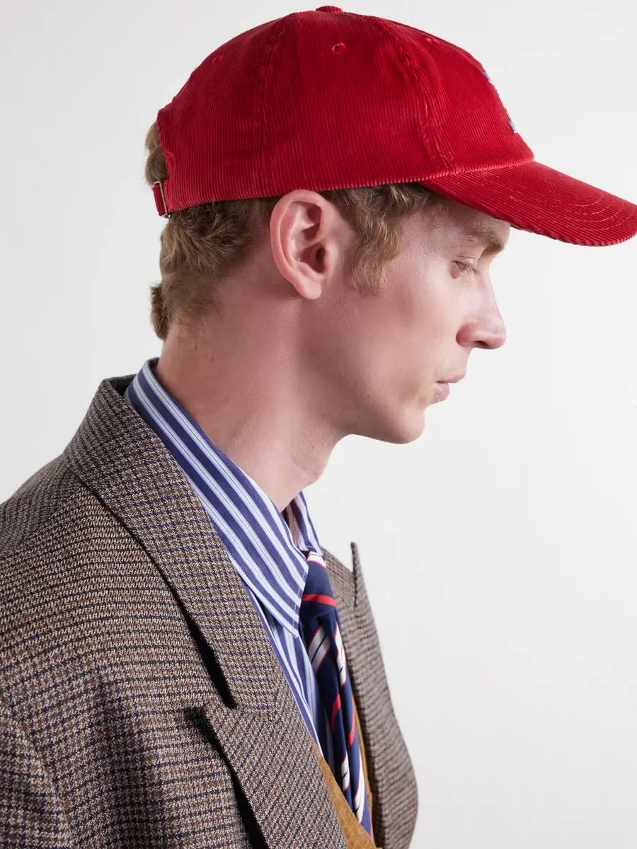 Drake's 1977 Logo-Embroidered Cotton-Corduroy Baseball Cap - Men | Thumbnail 3 Drake's 1977 Logo-Embroidered Cotton-Corduroy Baseball Cap - Men | Thumbnail 3