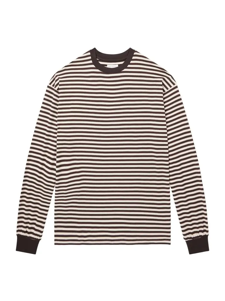 Kaptain Sunshine Striped Wool-Jersey T-Shirt - Men