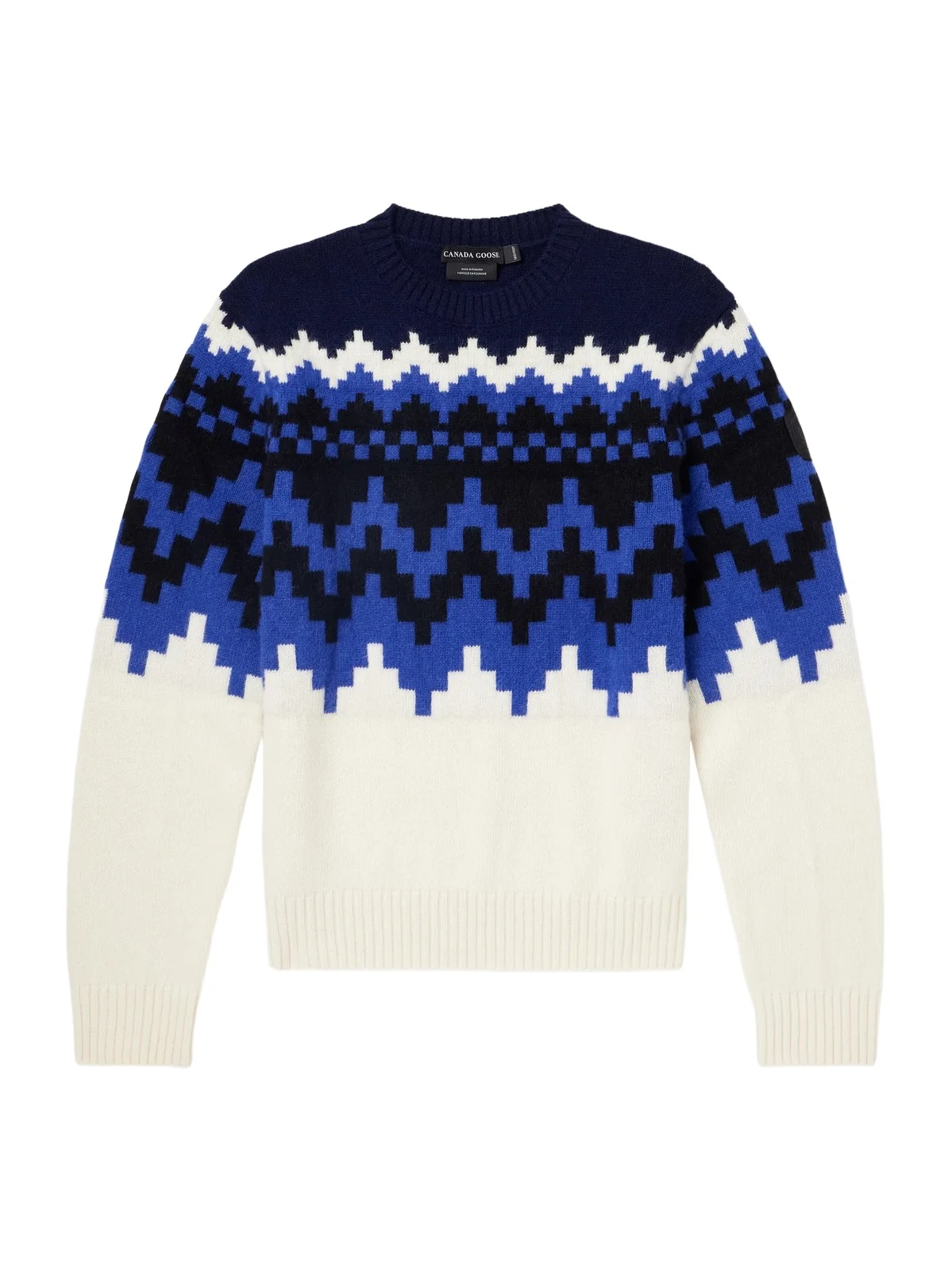 Canada Goose Eri Intarsia-Knit Wool and Alpaca-Blend Sweater - Men