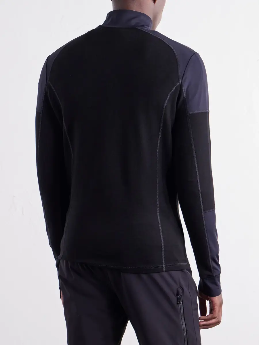 Bogner Marino Panelled Stretch-Jersey Half-Zip Ski Mid-Layer - Men | Thumbnail 4