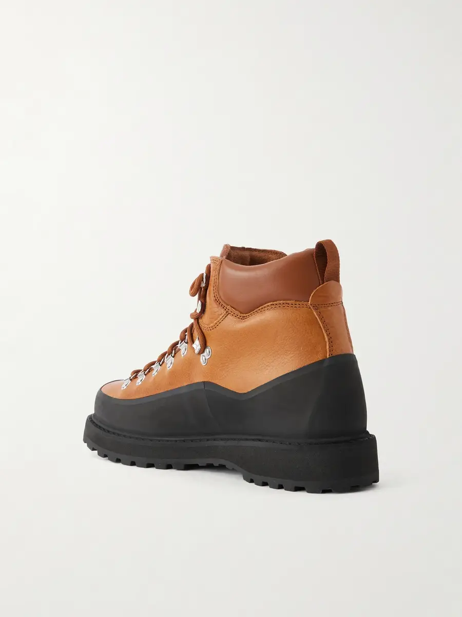 Diemme Roccia Vet Rubber-Trimmed Full-Grain Leather Hiking Boots - Men | Thumbnail 4