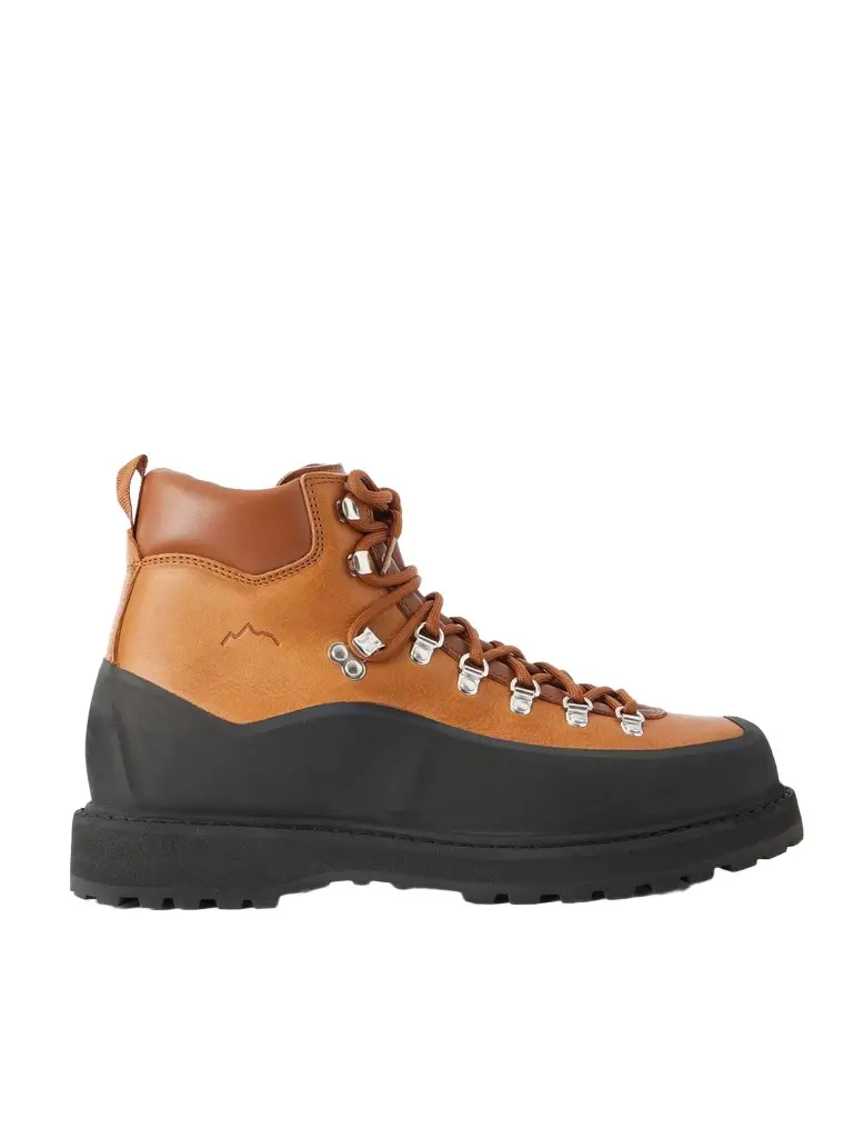 Roccia Vet Rubber-Trimmed Full-Grain Leather Hiking Boots - Men Roccia Vet Rubber-Trimmed Full-Grain Leather Hiking Boots - Men